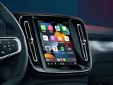 Volvo EC40 Apple Carplay display Svenscar