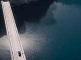 Volvo XC40 Recharge Drone View
