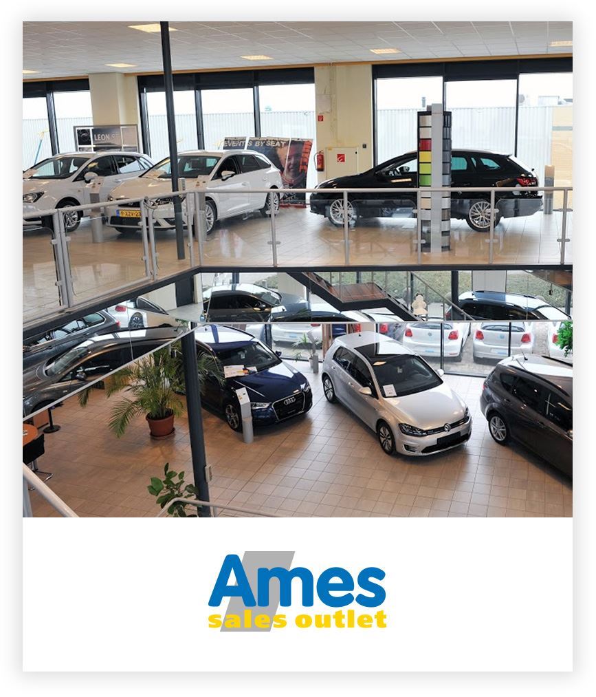 Ames Showroom bovenverdieping onderverdieping
